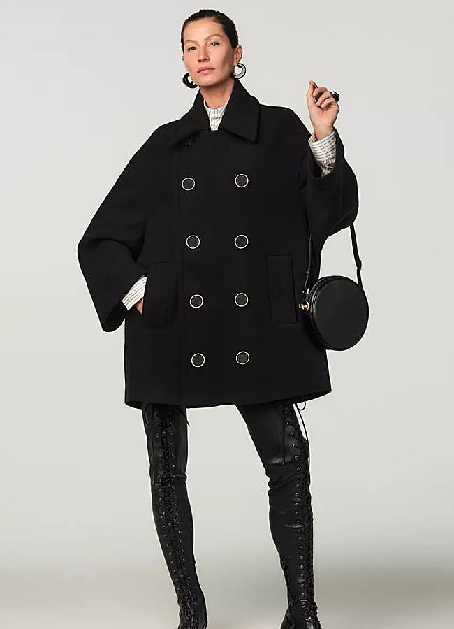 Imagen - Abrigo oversize con mezcla de lana de Zara.