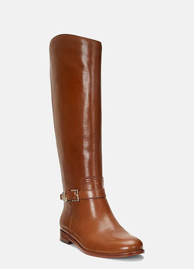 Imagen - Botas estilo hípica de piel marrón