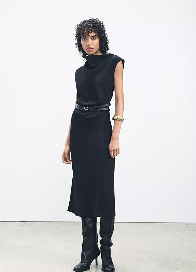 Imagen - Vestido negro de Zara (19,99 euros).