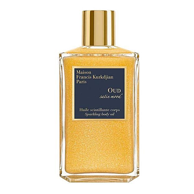 Oud Satin Mood Sparkling Body Oil de Maison Francis Kurkdjian. Precio: 185 euros