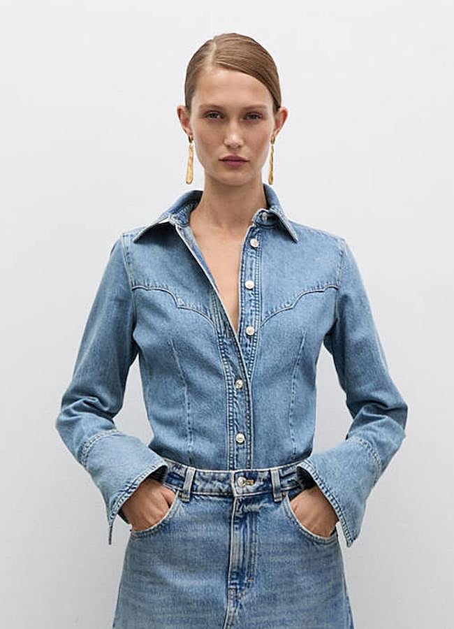 Imagen - Camisa vaquera estilo cowgirl