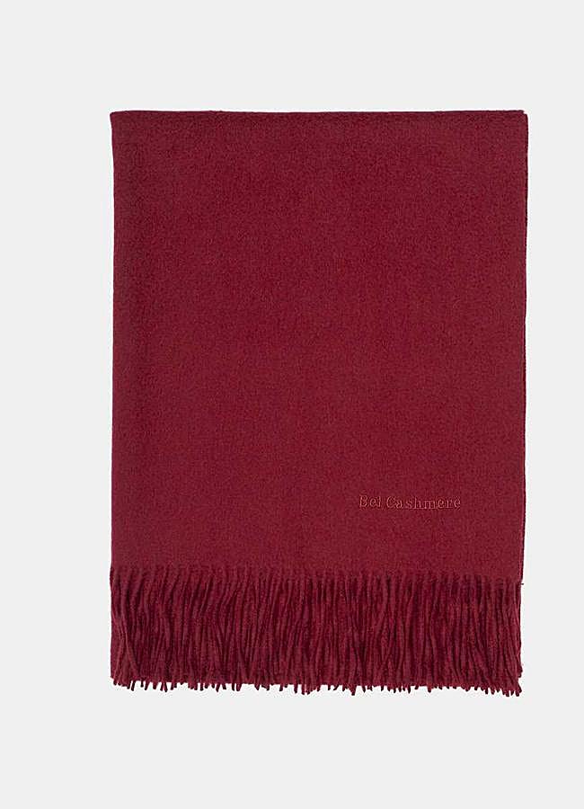 Imagen - Estola de cashmere 100% en burdeos de Bel Cashmere (265€ en El Corte Inglés)