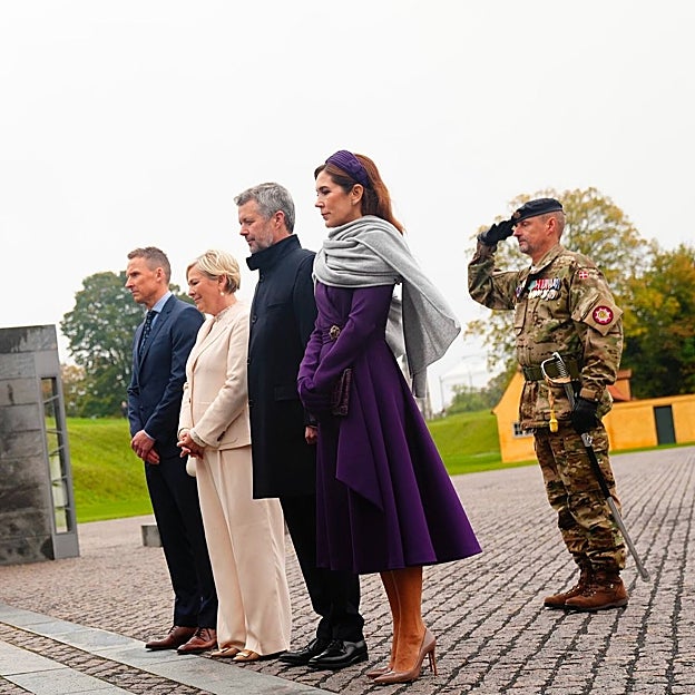 La presidenta de Islandia y su esposo, junto a Federico y Mary. 