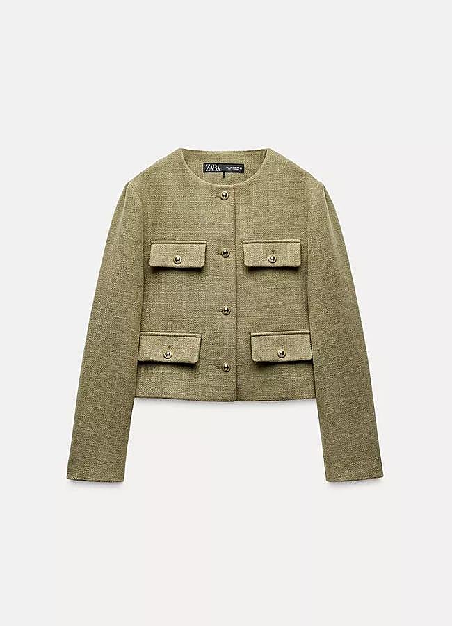 Imagen - Blazer cropped tapetas de Zara (39,95€)