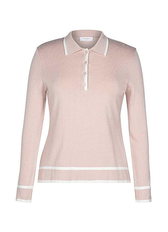 Imagen - Polo de mujer en punto liso de manga larga y vivos a contraste de Naulover (175€ en EL CORTE INGLÉS)
