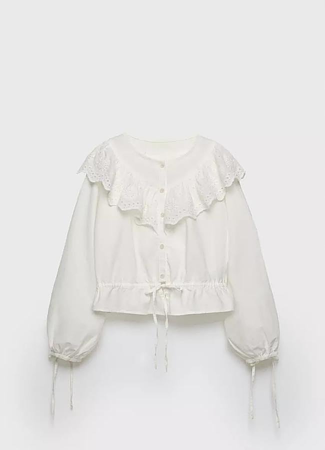 Imagen - Blusa boho en blanco de Zara Z3D (25,95 euros).