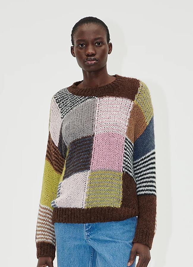 Imagen - Jersey con estampado de cuadros de Stine Goya.