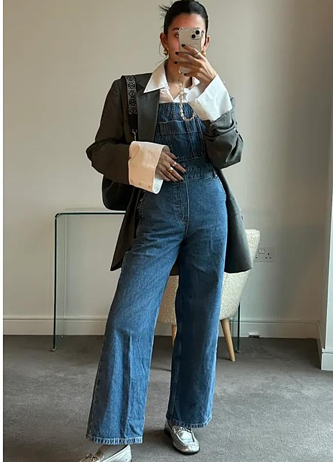 Imagen - Looks con peto vaquero para otoño (INSTAGRAM)