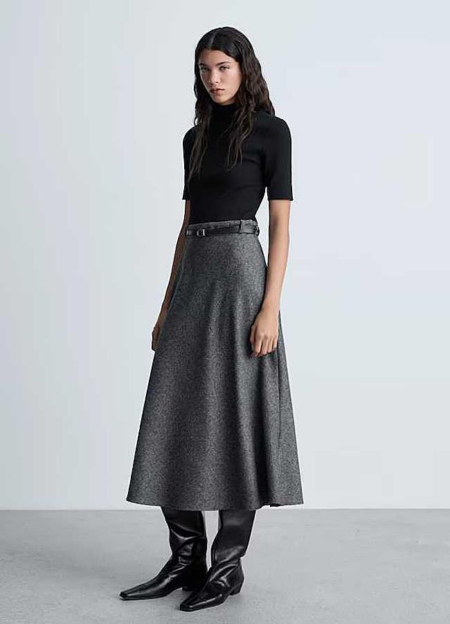 Imagen - Vestido combinado cuello alto (79,99€)