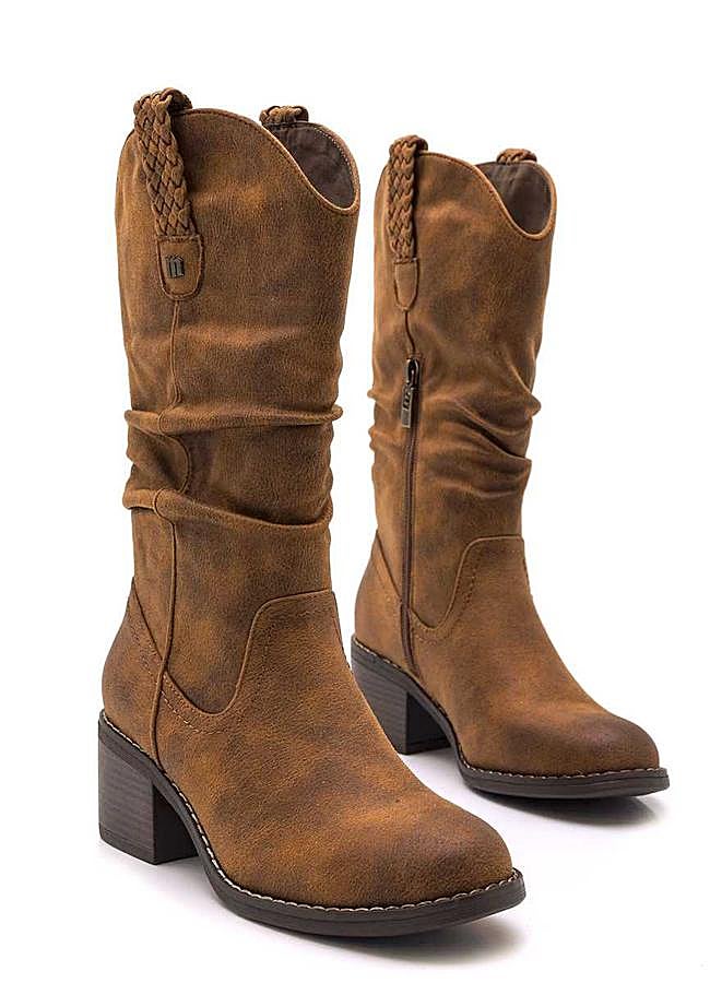 Imagen - Botas de mujer estilo cowboy con caña arrugada de Mustang (46,17€ en El Corte Inglés)