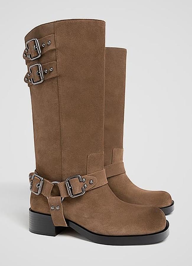 Imagen - Botas de ante estilo bikers