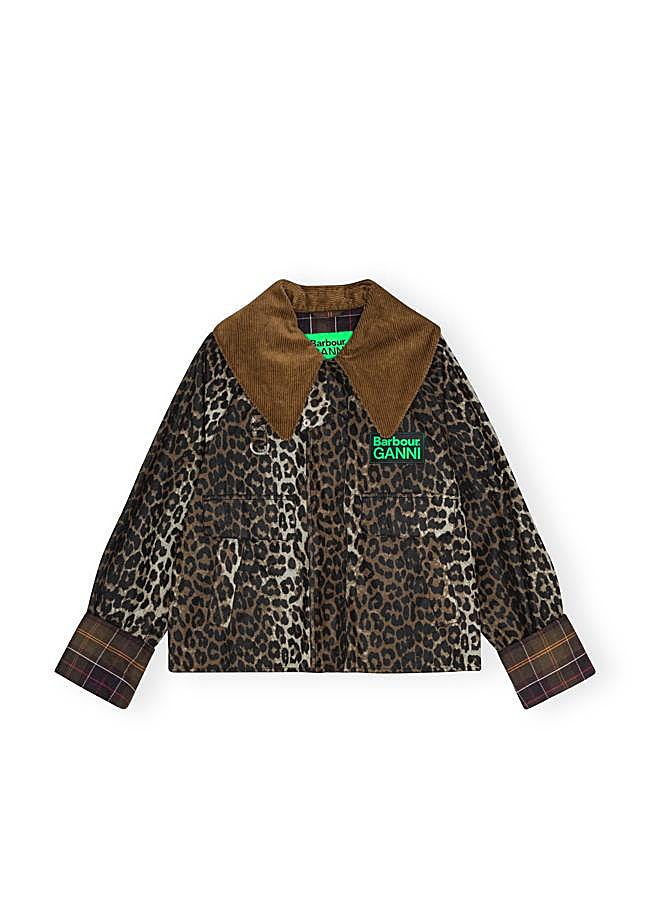 Imagen - Chaqueta de leopardo de Ganni y Barbour. 