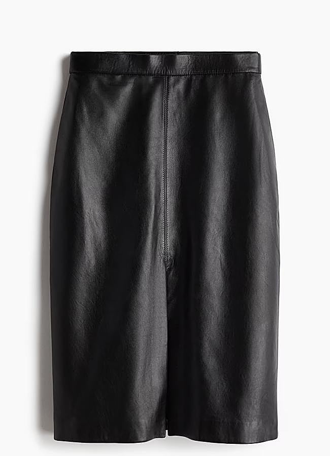 Imagen - Falda de tubo de piel de H&M, 199 euros.