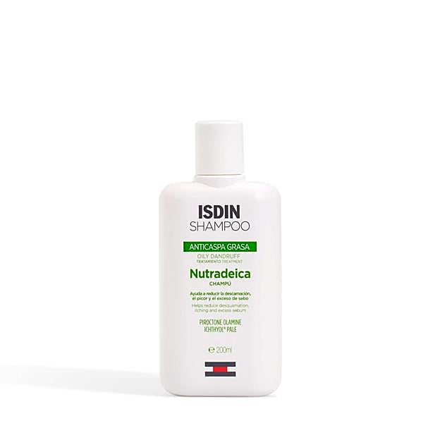 Champú Nutradeica Anticaspa Grasa de Isdin. Precio: 16,48 euros
