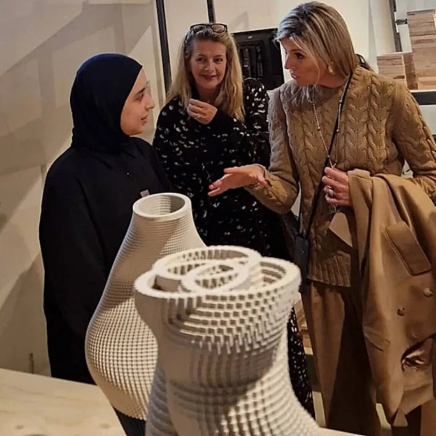 La reina Máxima en la Semana del Diseño Holandés en Eindhoven. 