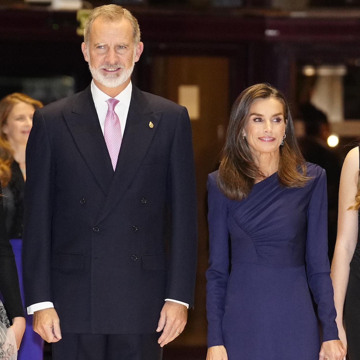 El rey Felipe y la reina Letizia en el XXXII Concierto de los Premios Princesa de Asturias 2024.