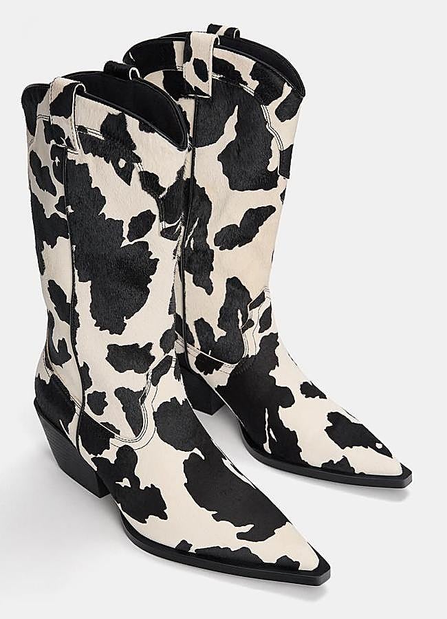 Imagen - Botas estilo cowboy con cow print