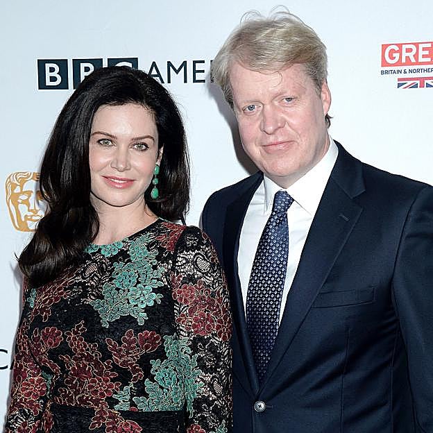 Charles Spencer y su exmujer Karen. 