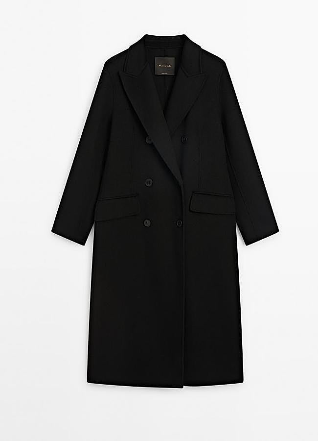 Imagen - Abrigo largo cruzado mezcla lana de Massimo Dutti (199€)