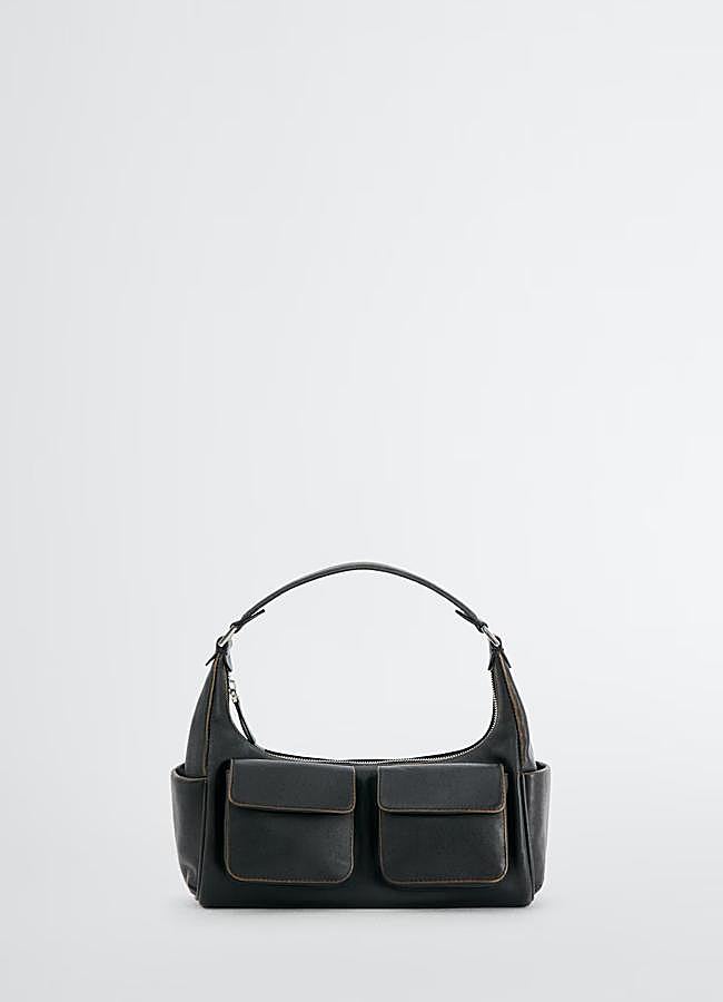 Imagen - Bolso de hombro con aspecto vintage de Mango Outlet.