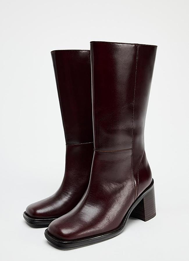 Imagen - Botín con punta cuadrada de Zara.