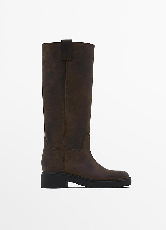 Imagen - Botas marrones de caña media de Massimo Dutti, 179 euros.