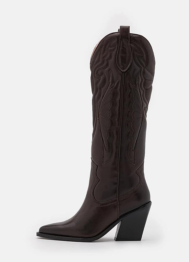 Imagen - Botas cowboy marrones de Bronx, a la venta en Zalando, 269,95 euros.