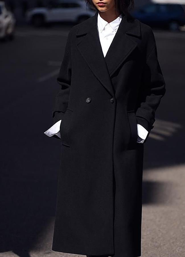 Imagen - Abrigo negro oversize