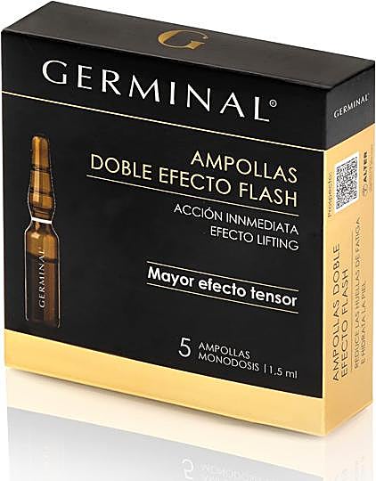 Ampollas faciales Doble Efecto Flash de Germinal.