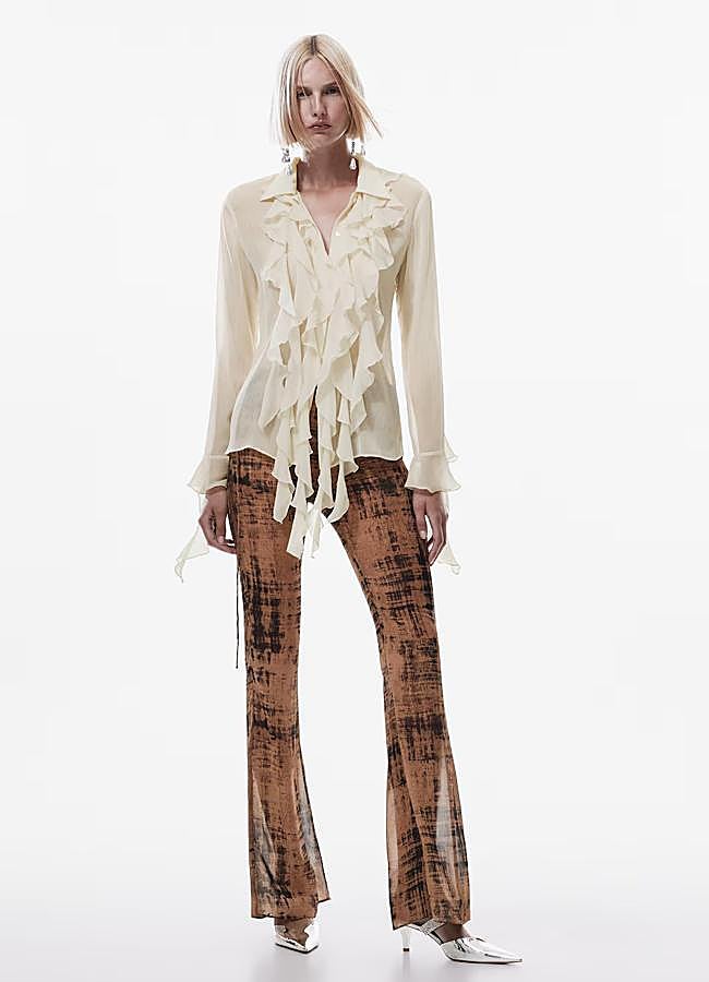 Imagen - Camisa con volantes de Mango Outlet.