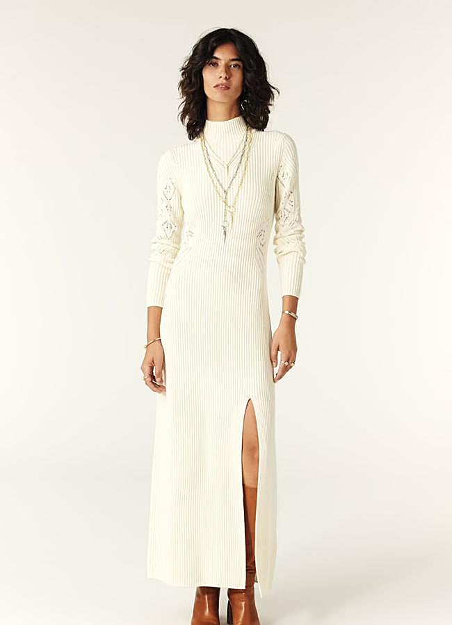 Imagen - Vestido de punto en blanco de Ba&sh.