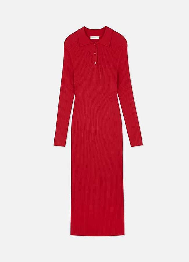 Imagen - Vestido estilo polo midi de punto (21€)