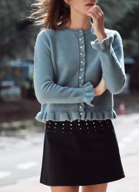 Imagen - Chaqueta de punto con volantes de Zara (25,99 euros)