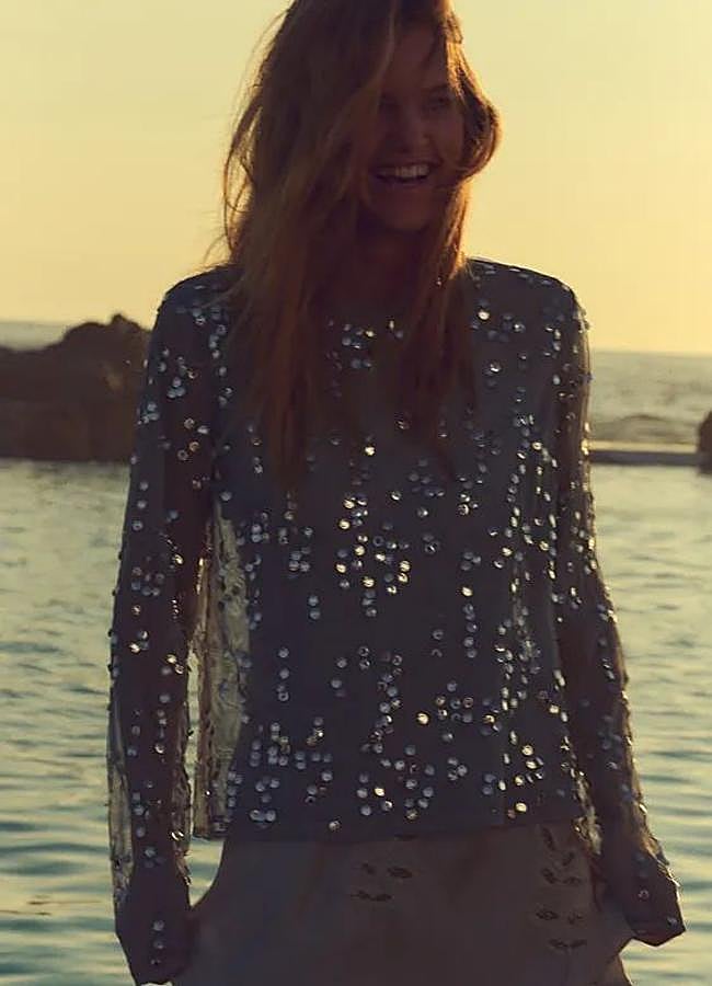 Imagen - Camisa bordada con lentejuelas