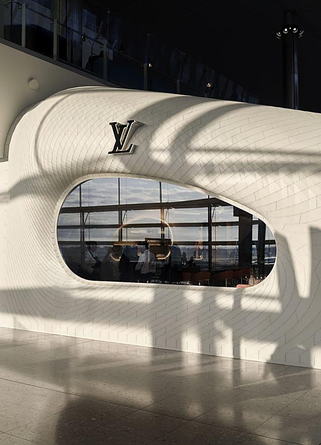 Imagen - Vista desde fuera del nuevo café de Louis Vuitton en el aeropuerto londinense de Heathrow.