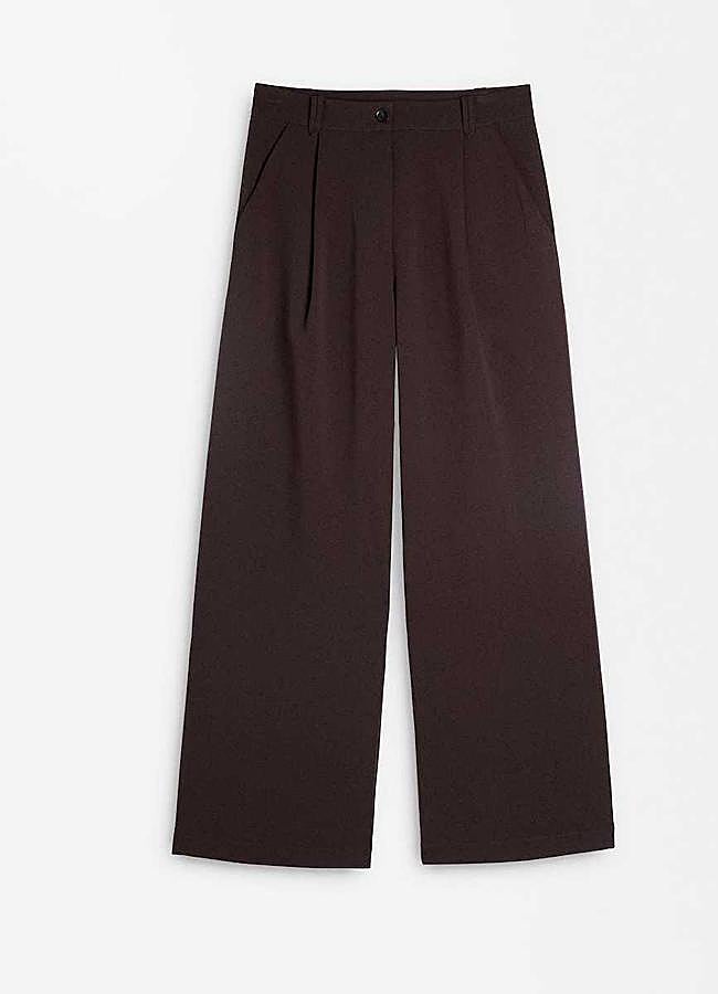 Imagen - Pantalón de vestir de mujer fluido con botones en liso de Parfois (39,99€ en El Corte Inglés)