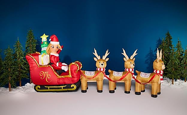 Inflable de Mariah Carey vestida de Mamá Noel: 160 dólares en Amazon.