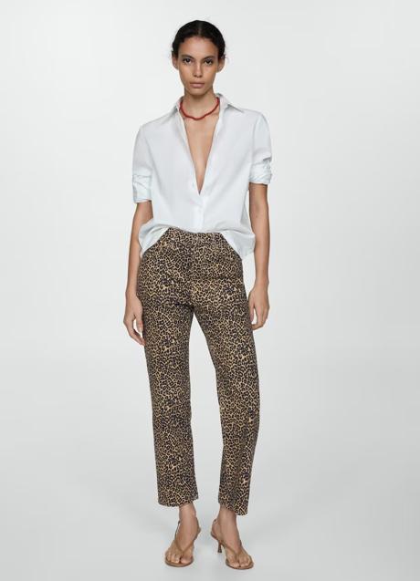 Imagen - Pantalón con estampado de leopardo de Mango (39,99 euros)