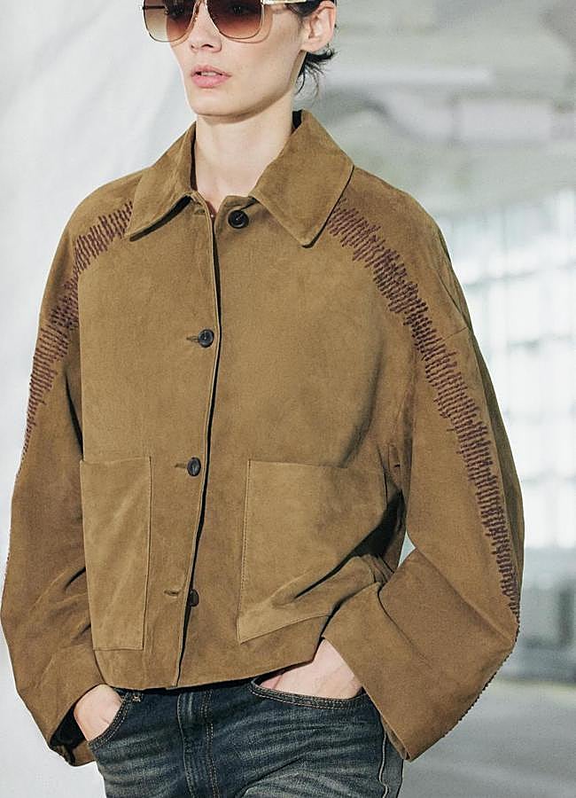 Imagen - Chaqueta de ante con diseño corto de Zara,