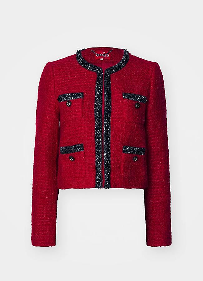 Imagen - Chaqueta de tweed roja Cras, 179,95 euros.