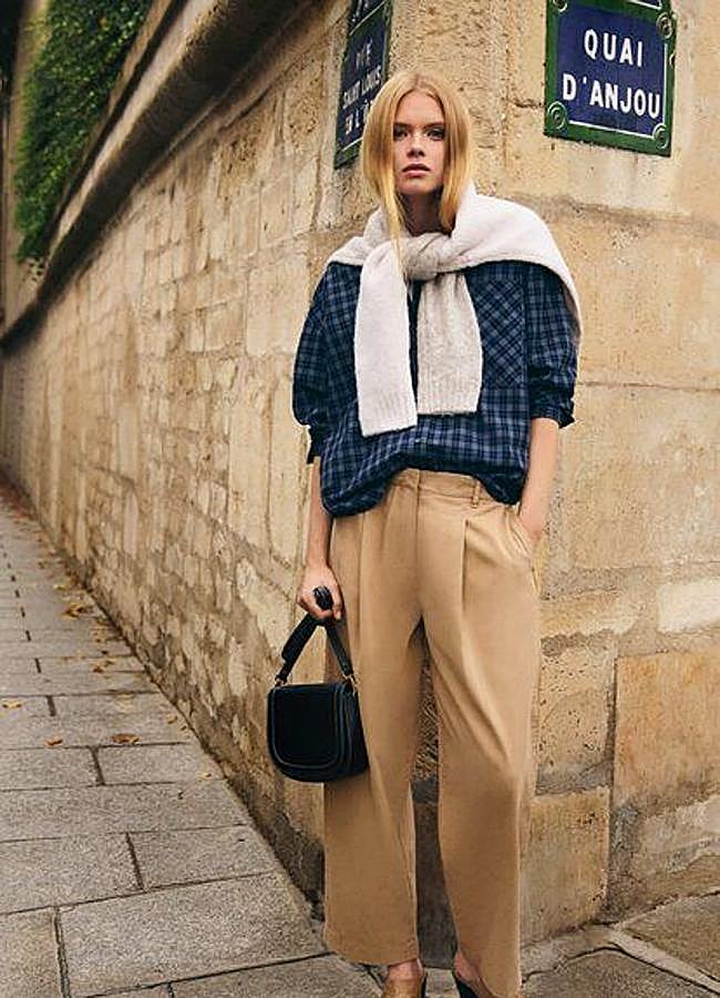 Imagen - Pantalones con pinzas en camel