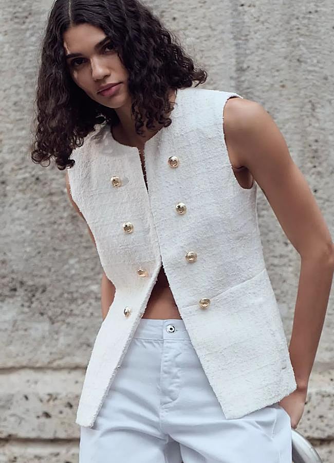 Imagen - Chaleco de tweed con botones