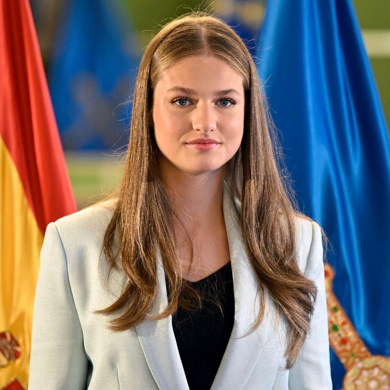 La princesa Leonor, durante su reciente visita a Oviedo. 
