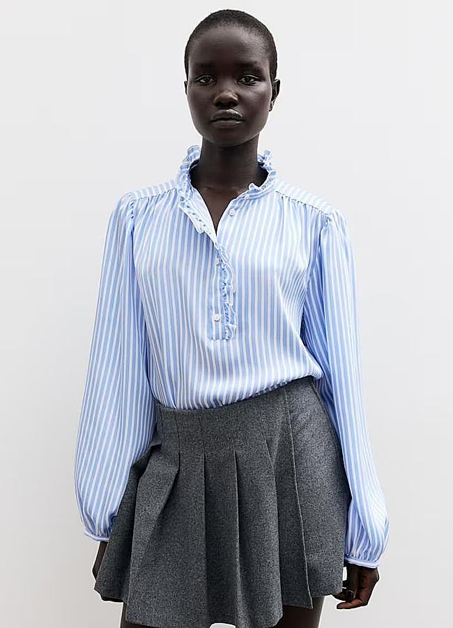 Imagen - Camisa de rayas con mini volantes