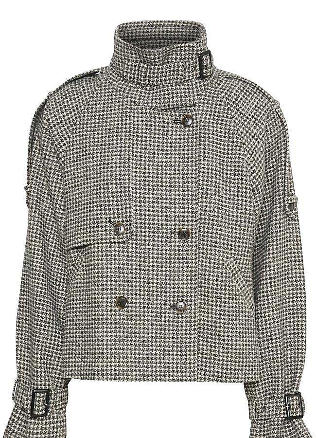 Imagen - Abrigo corto con estampadod de cuadros de Gestuz.