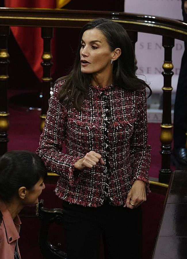 Imagen - La reina Letizia con una chaqueta de tweed. / LIMITED PICTURES