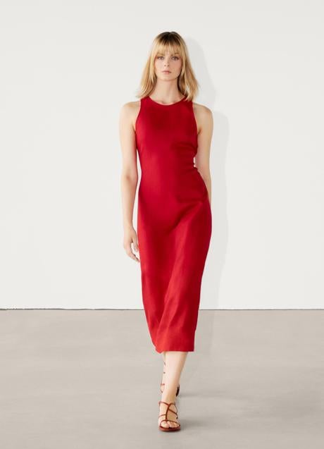 Imagen - Vestido rojo de Massimo Dutti (79,99 euros)