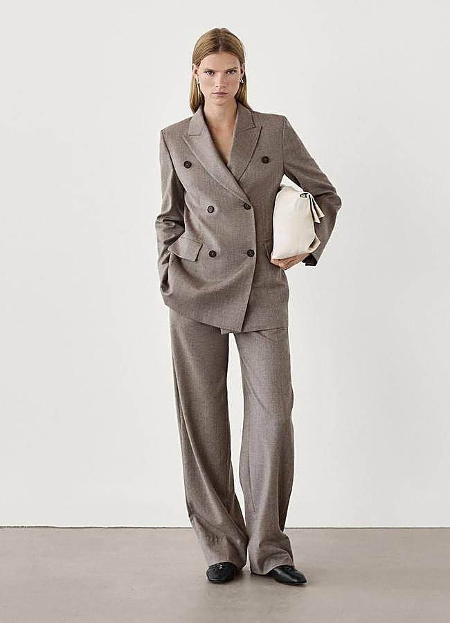 Imagen - Traje de lana color visón