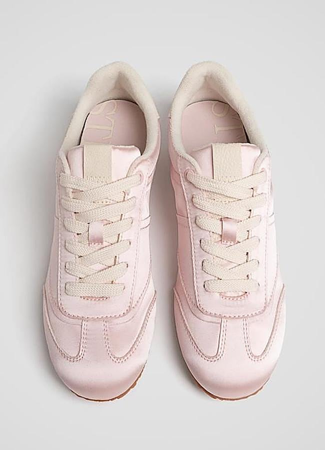 Imagen - Zapatillas satinadas color rosa