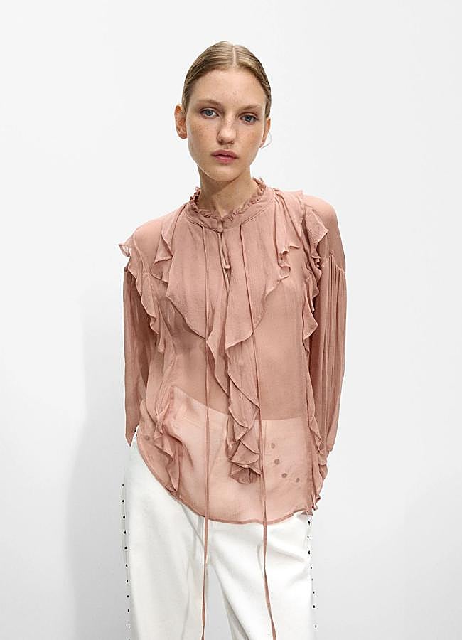 Imagen - Camisa de volantes semitransparente